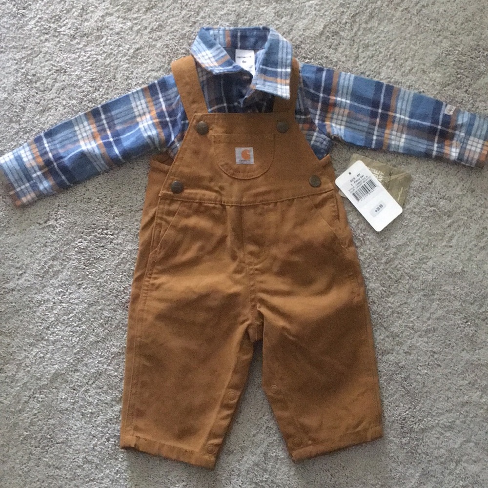 Carhartt Overalls and Shirt